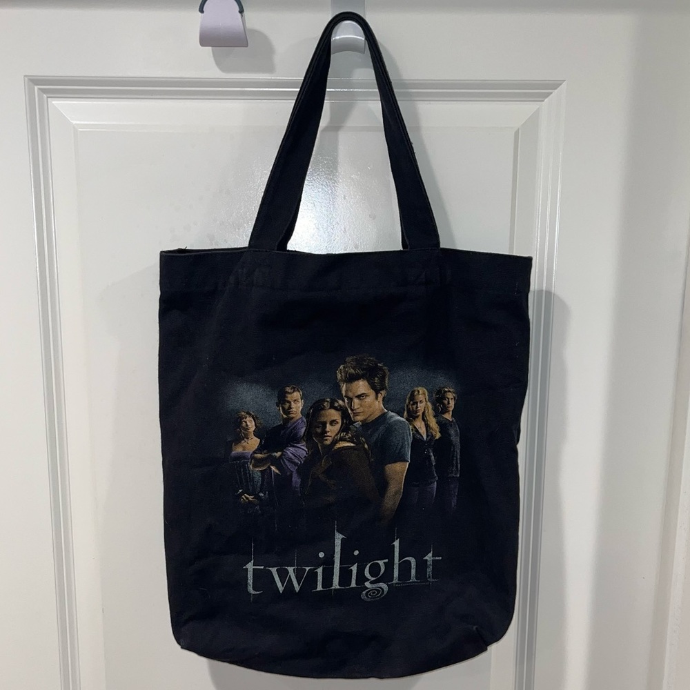 Twilight Movie Promo Canvas Tote Bag Black 2008 Film Opening Rare Collectible